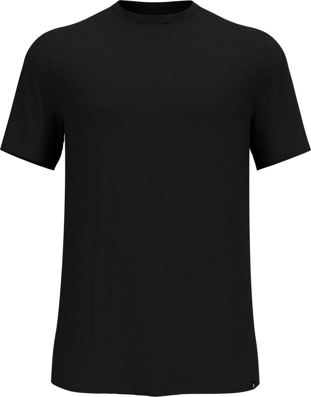 T-Shirt Technique Manches Courtes Odlo Merino Tencel Plain Noir 1/2