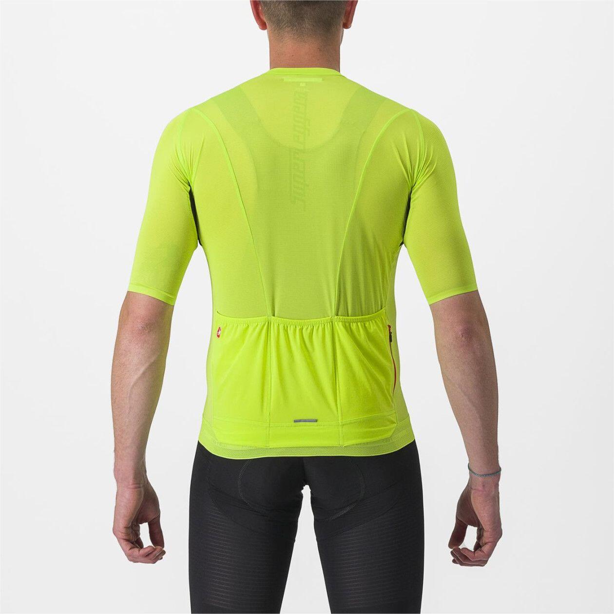 Maillot Manches Courtes Castelli Superleggera 3 Noir/Jaune Fluo 2/7