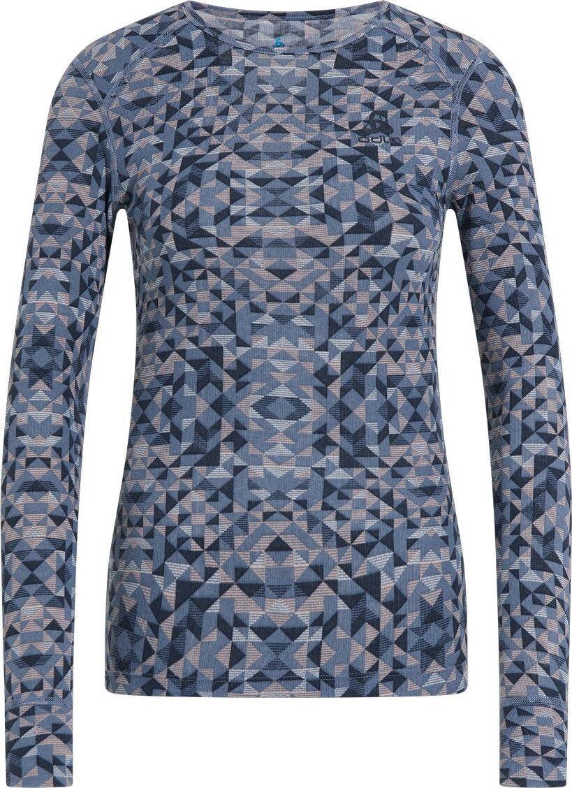Base Layer Femme Odlo Active Warm Print Gris 1/6