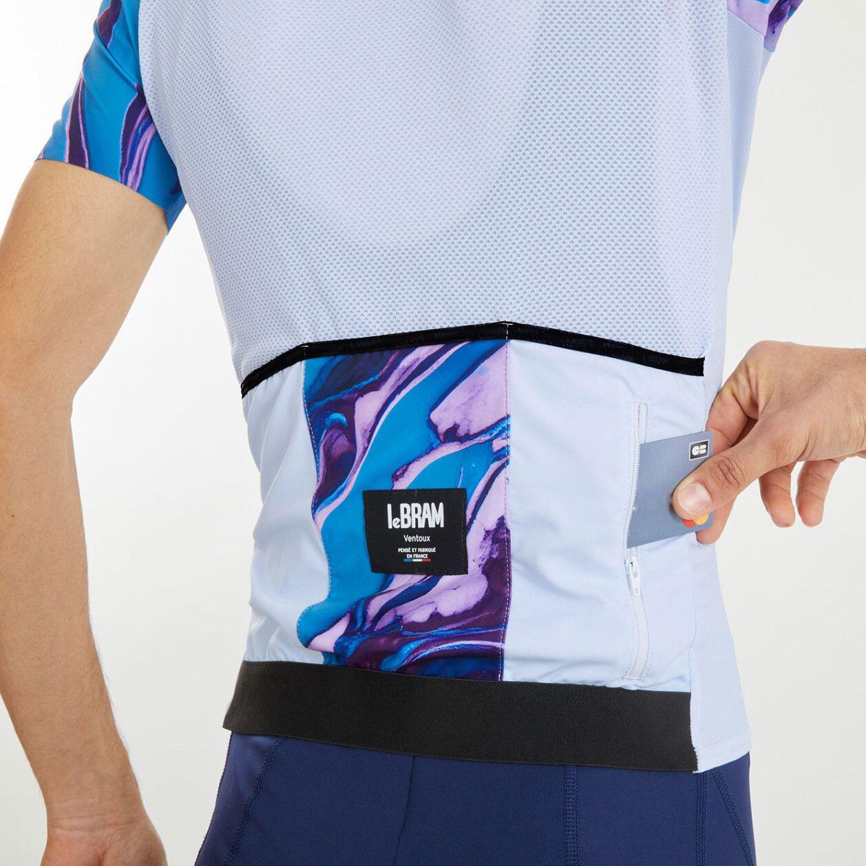 LeBram Ventoux Pétrole Short Sleeves Jersey Sky Blue 6/7
