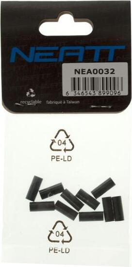 NEATT Aluminium Outer Brake Casing Caps - Black
