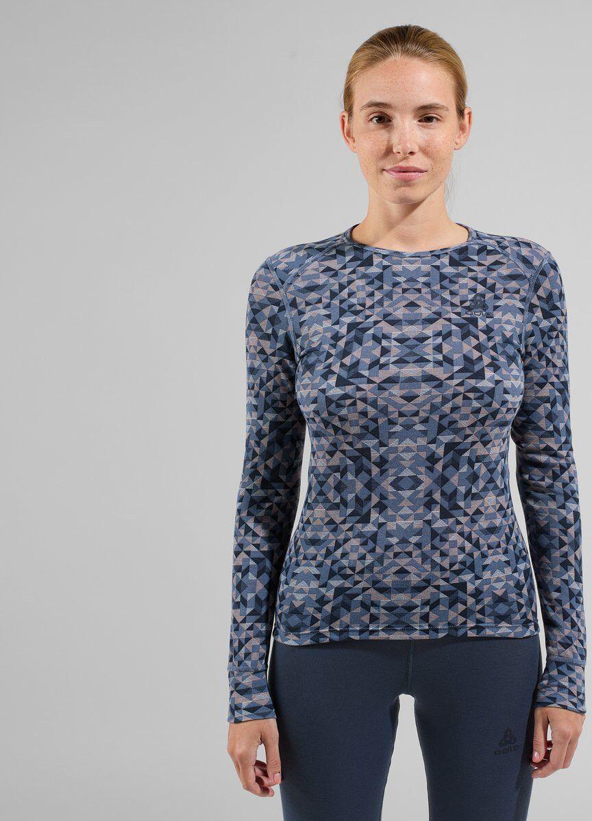 Base Layer Femme Odlo Active Warm Print Gris 4/6