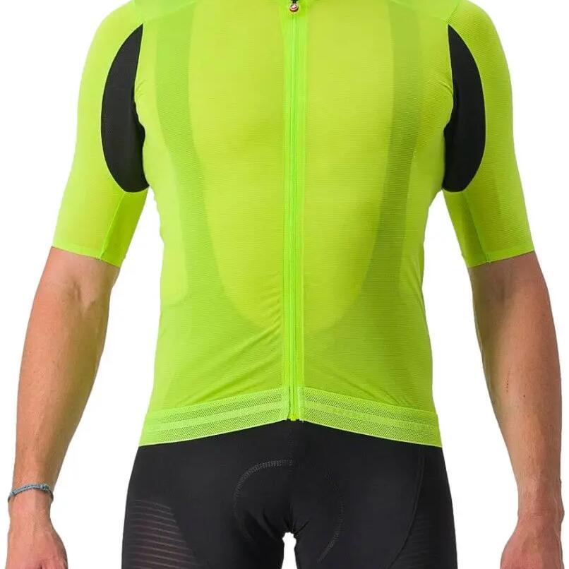 Castelli Superleggera 3 Short Sleeve Jersey Black/Fluorescent Yellow