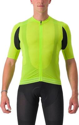 Castelli superleggera 3 short sleeve jersey black/fluorescent yellow