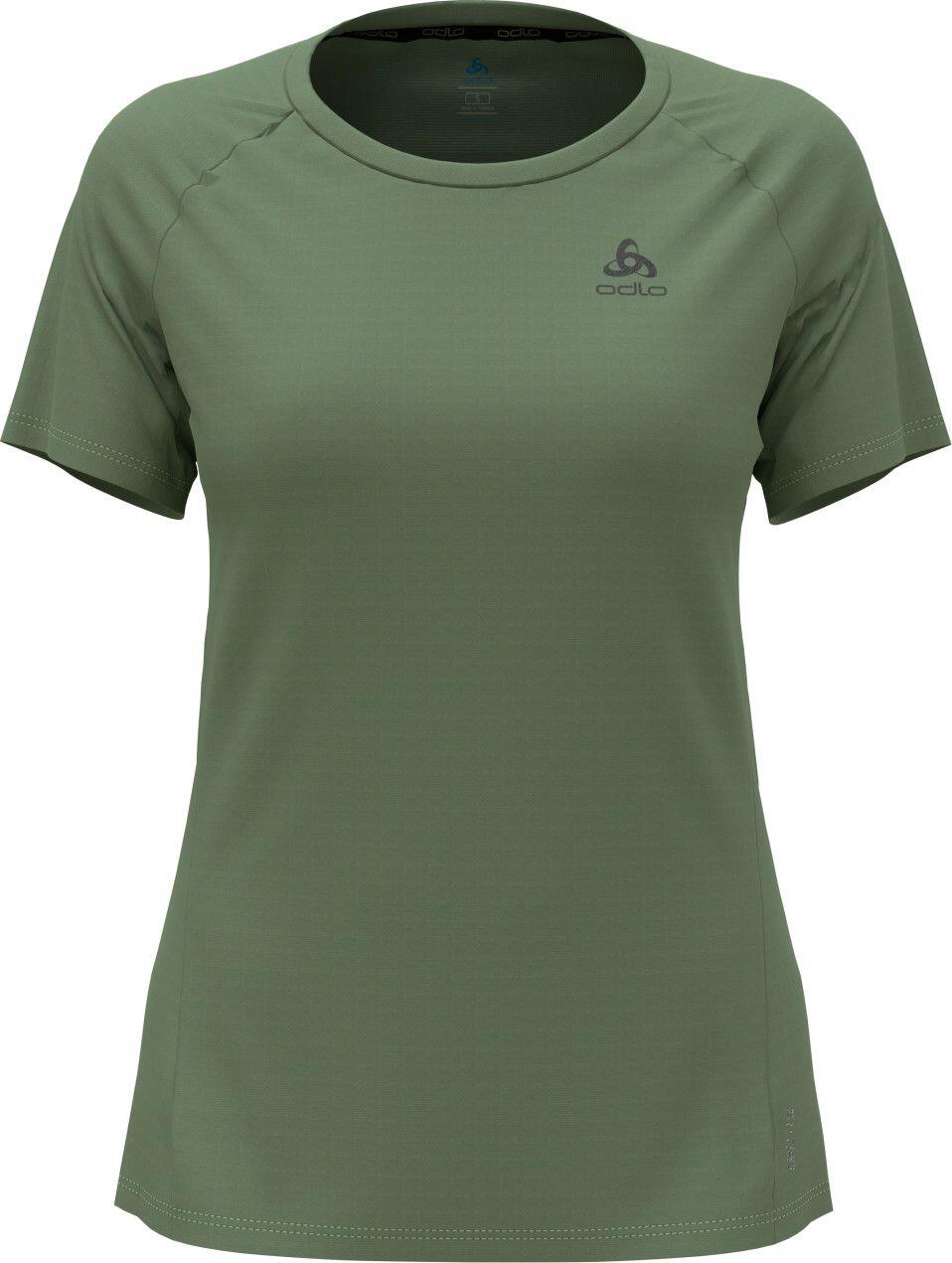 Odlo Essential Chill-Tec Kurzarmshirt für Frauen Khaki 3/4