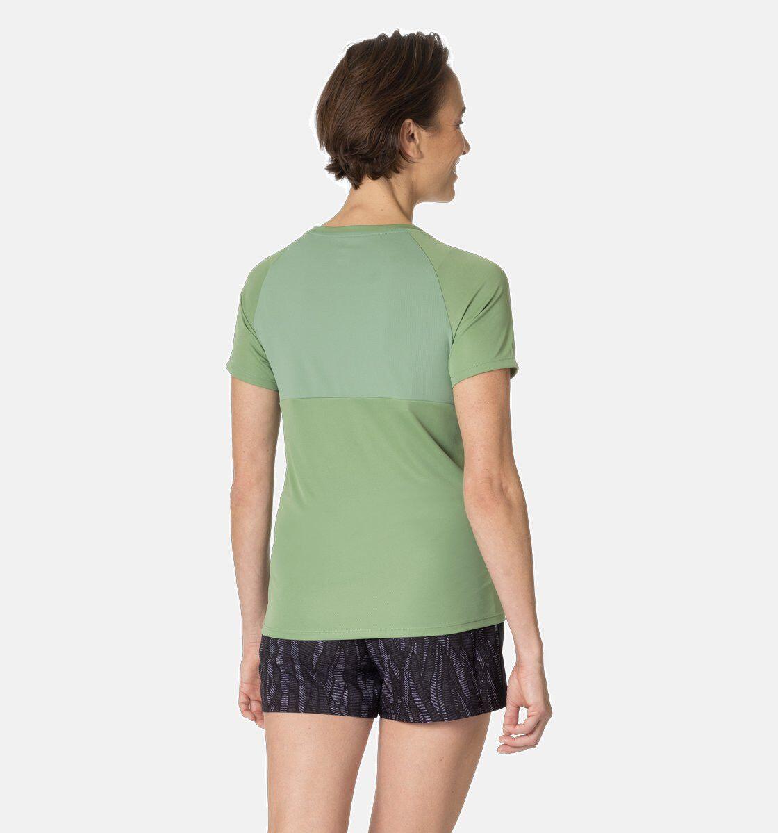 Odlo Essential Chill-Tec Kurzarmshirt für Frauen Khaki 2/4