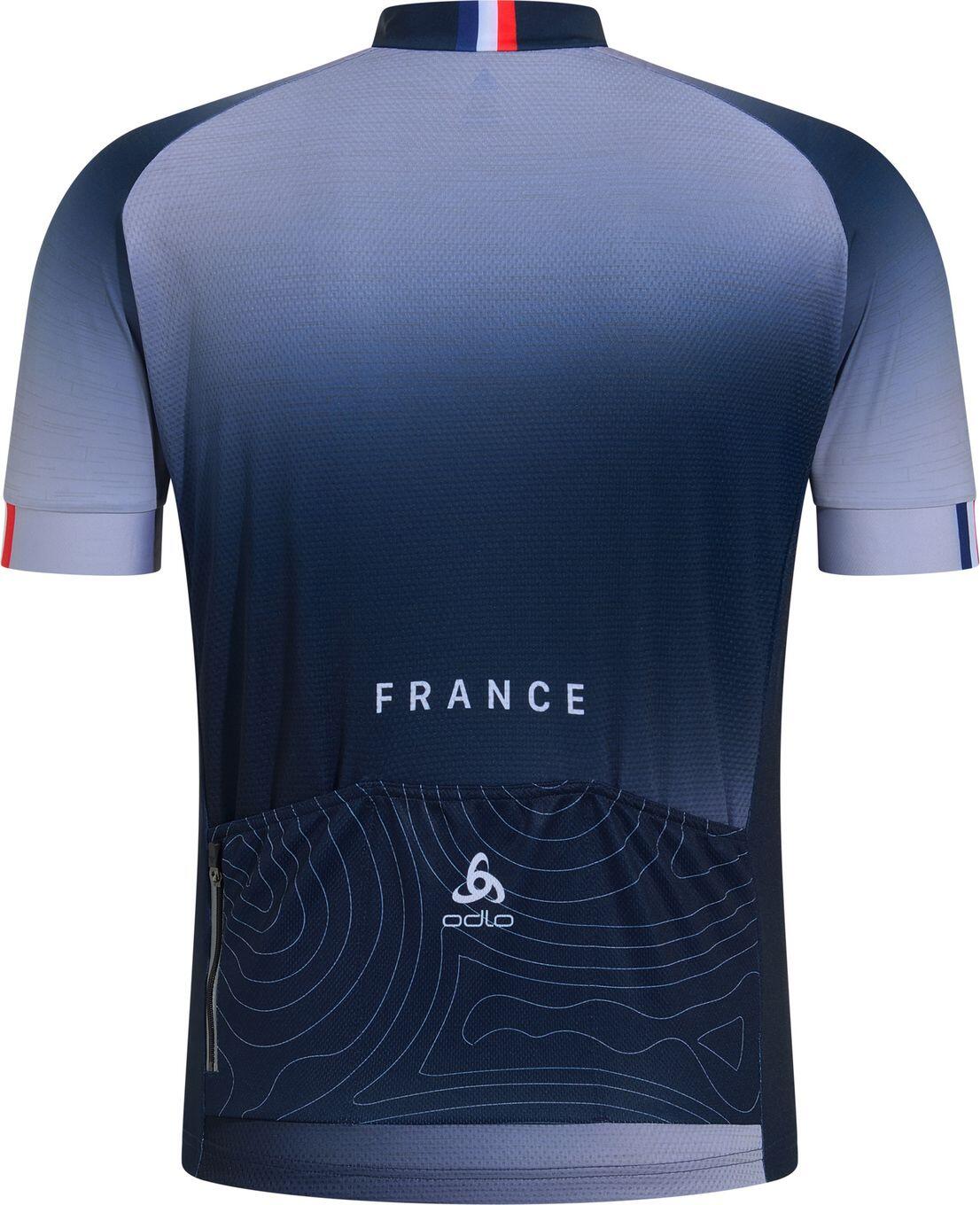 Maillot de manga corta Odlo Performance France - Azul 2/2
