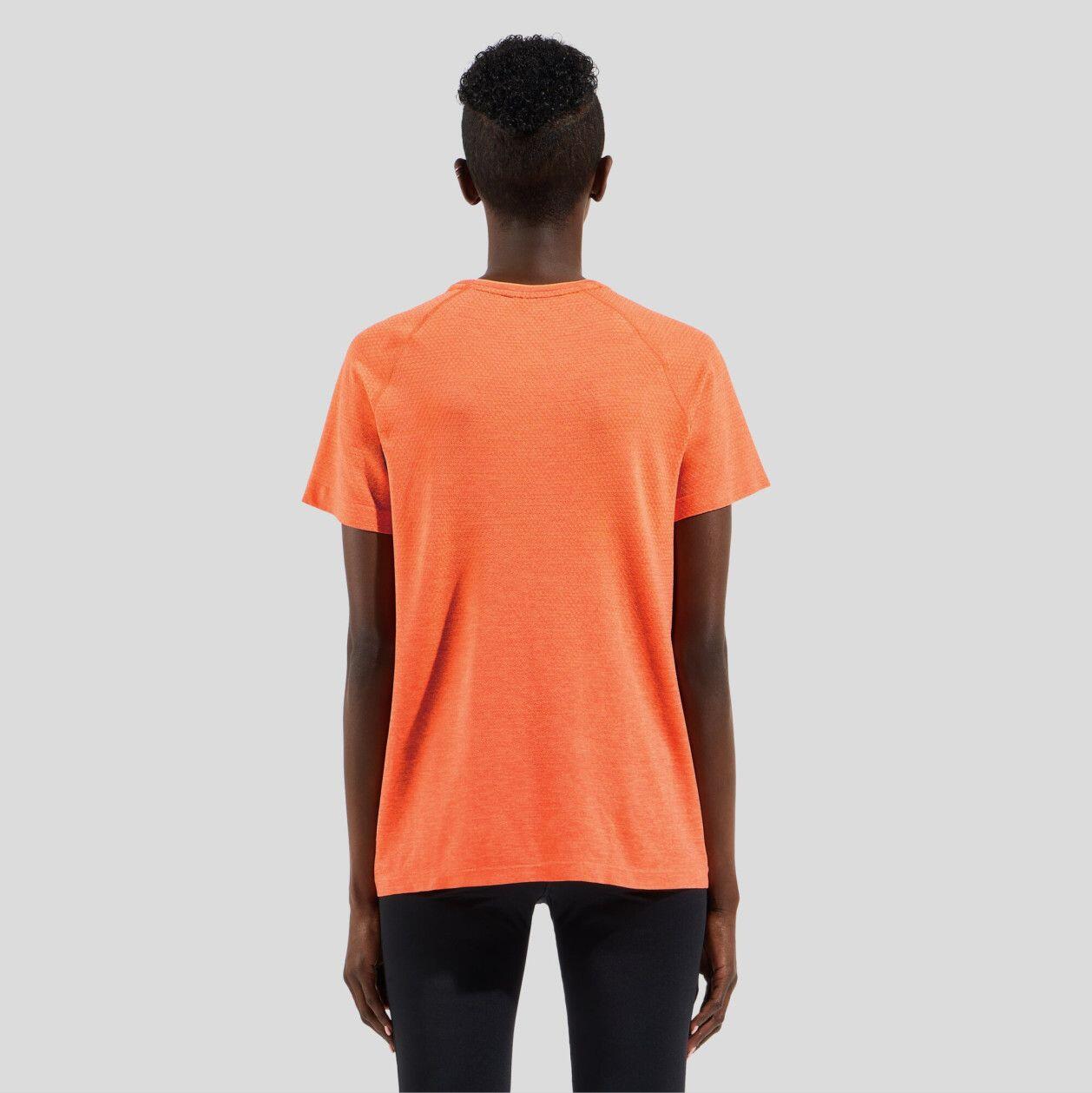 T-Shirt Running Odlo Essentials Seamless Corail Femme 4/5