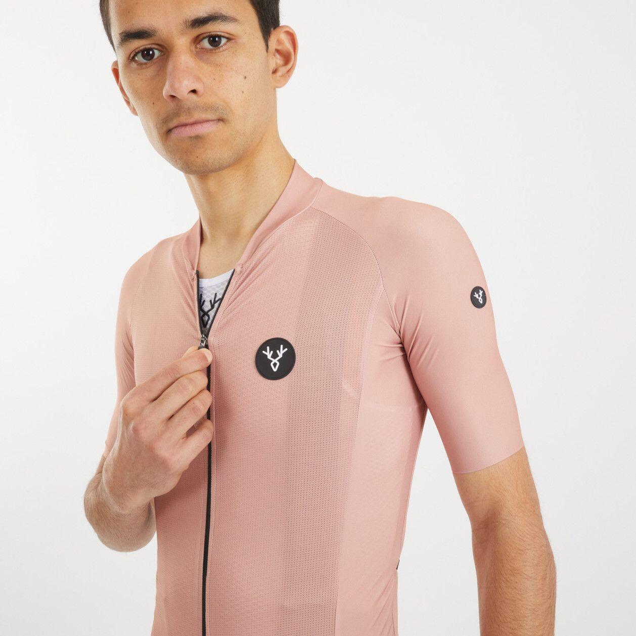 LeBram Galibier Short Sleeves Jersey Pink 3/4