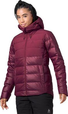 Dames odlo severin n-thermic hooded jacket rood framboos fudge
