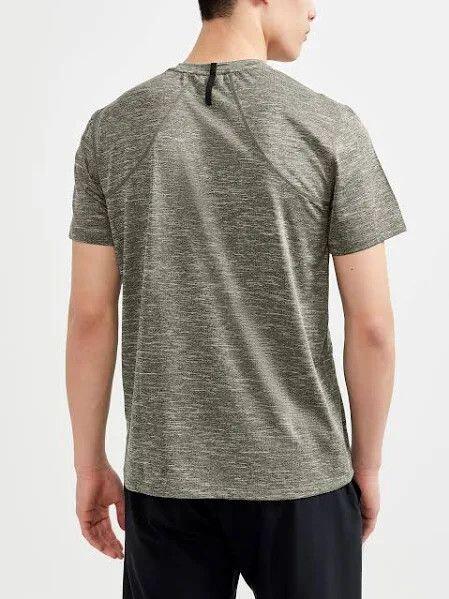 T-Shirt Running Craft ADV Essence Melange Kaki Homme 3/3