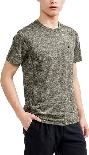 T-Shirt Running Craft ADV Essence Melange Kaki Homme 1/3