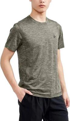 Craft adv essence melange khaki trui met korte mouwen