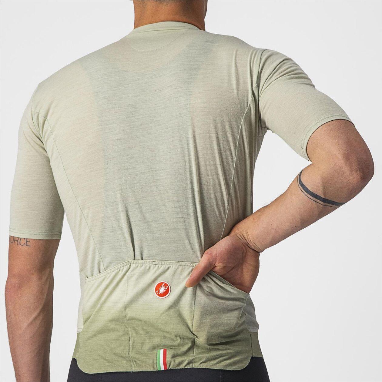 Castelli Essenza Short Sleeve Jersey Light Green 3/7