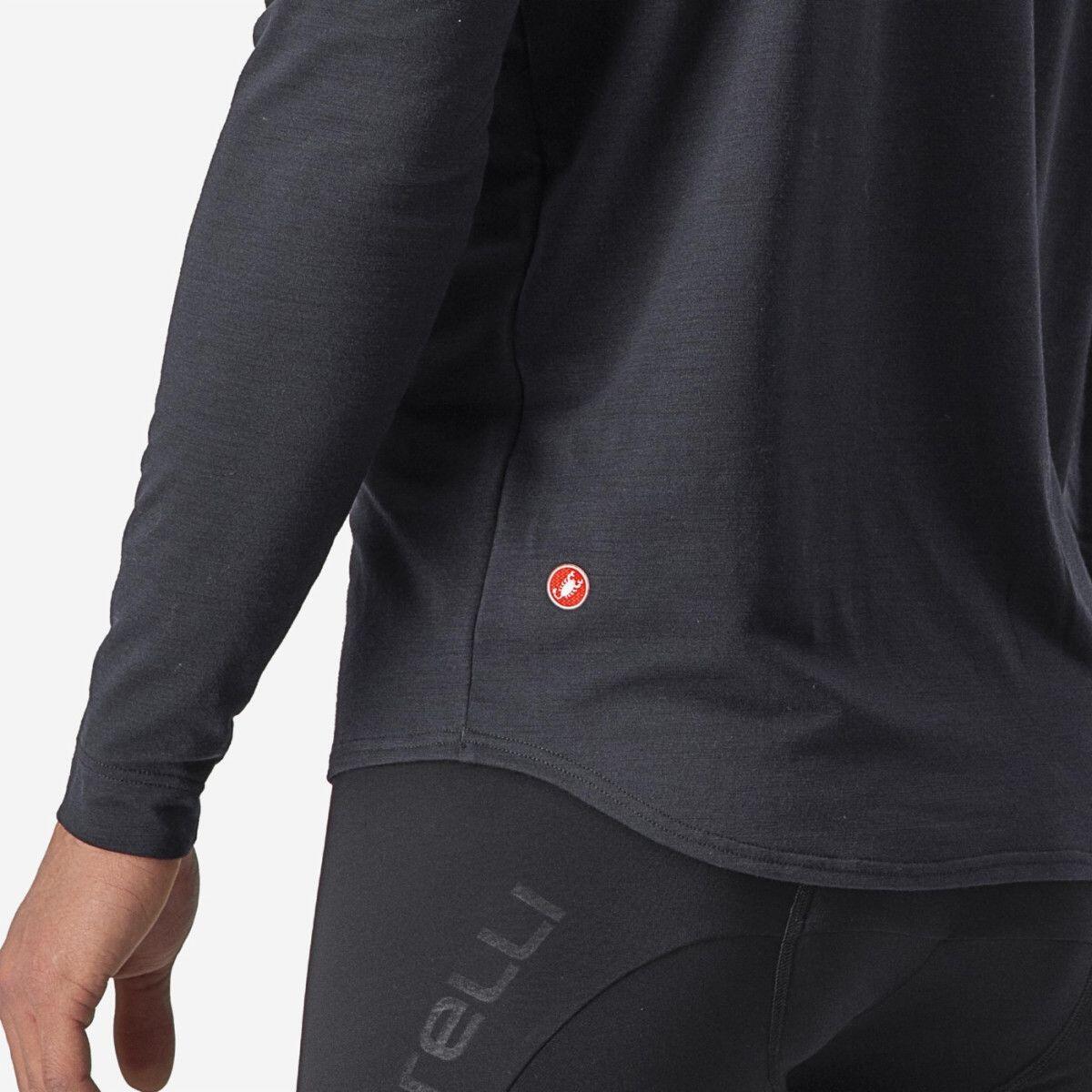 Maillot Manches Longues Castelli Unlimited Merino Noir/Gris 3/5