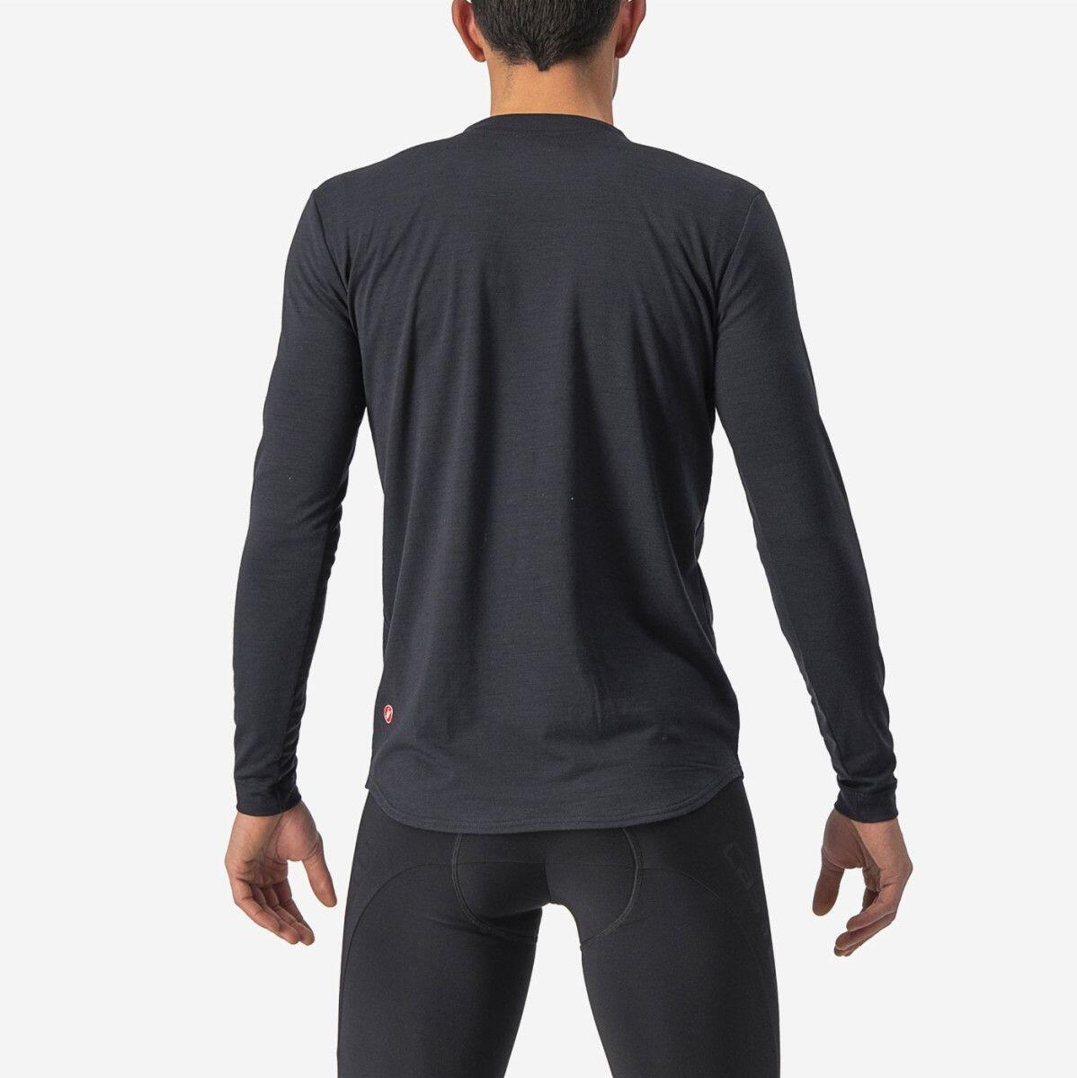 Maillot Manches Longues Castelli Unlimited Merino Noir/Gris 2/5
