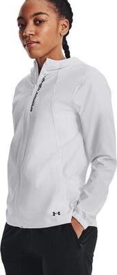 Under armour outrun the storm winddichte jas dames wit