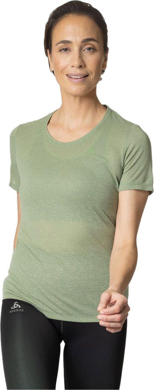 Odlo Zeroweight Engineered Women's Short Sleeve Shirt Khaki 1/5