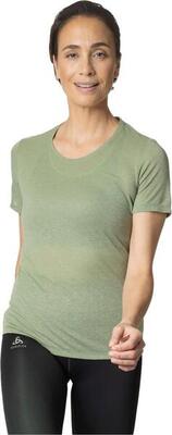 Odlo zeroweight engineered women's short sleeve shirt khaki