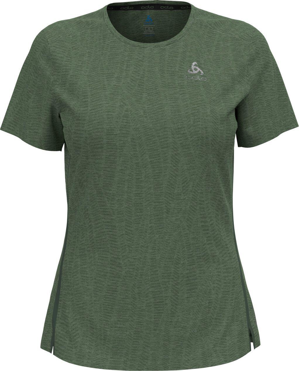 Odlo Zeroweight Engineered Women's Short Sleeve Shirt Khaki 4/5
