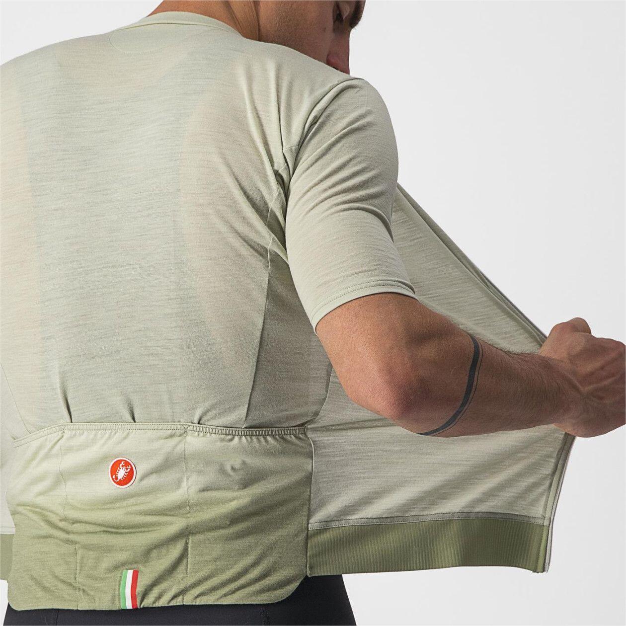 Castelli Essenza Short Sleeve Jersey Light Green 6/7