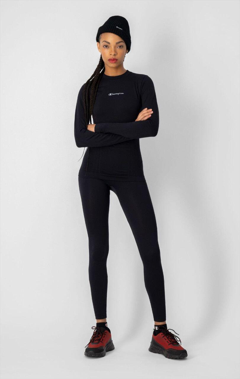 Baselayer Manches Longues Femme Champion Seamless Noir 2/5