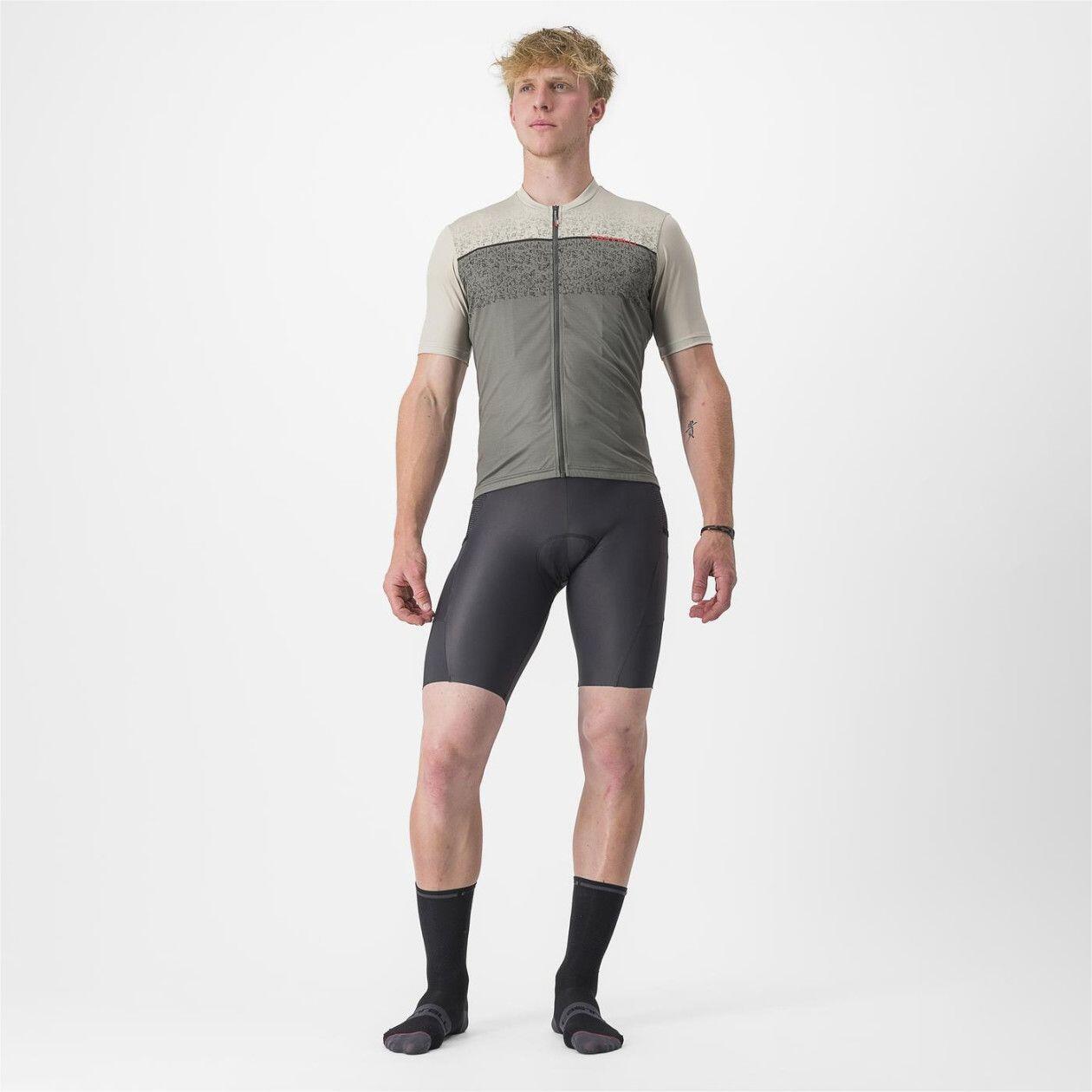 Castelli Unlimited Entrata Short Sleeve Jersey Light Grey 3/5