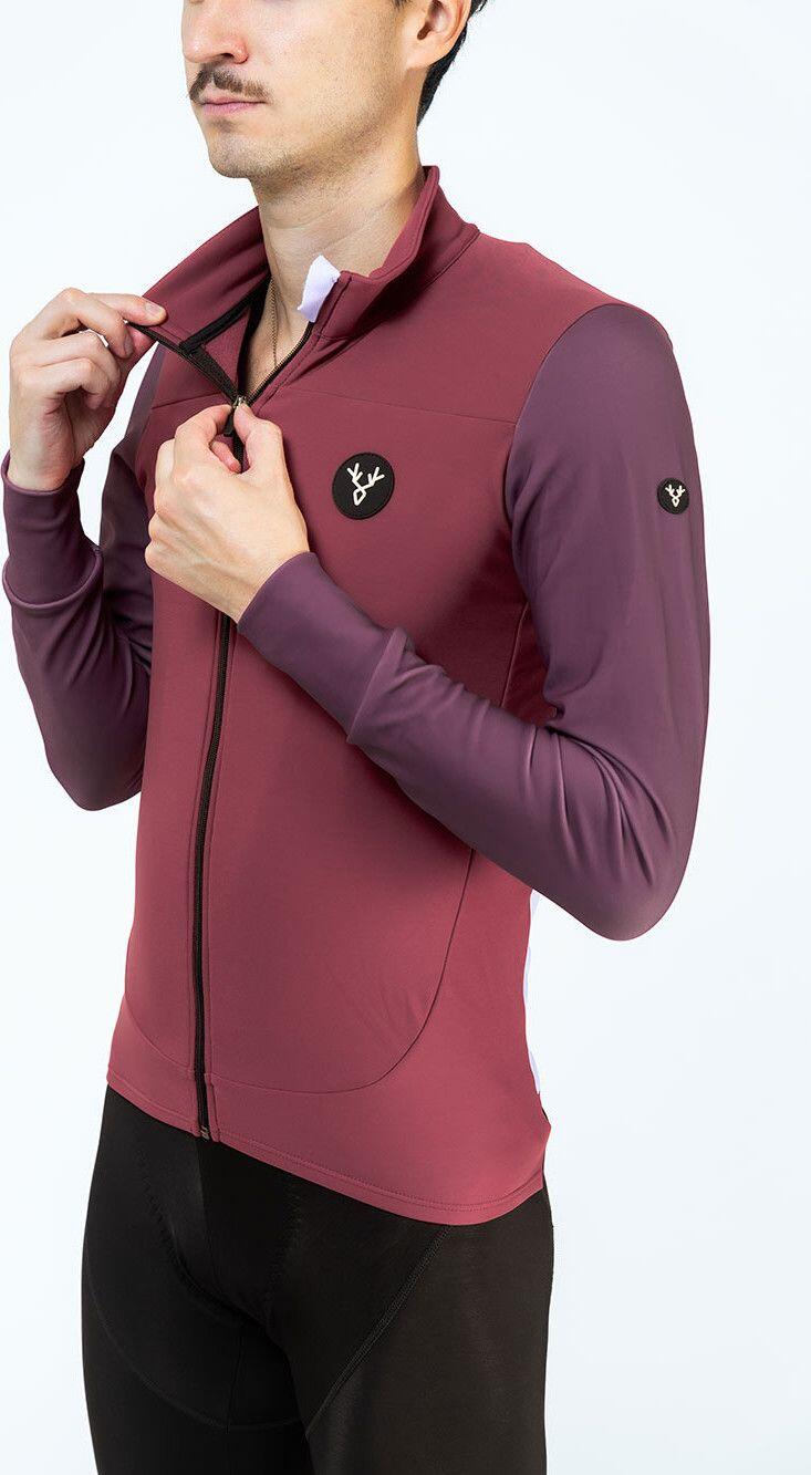 Maillot Manches Longues LeBram Ventoux Uni Bordeaux 3/5