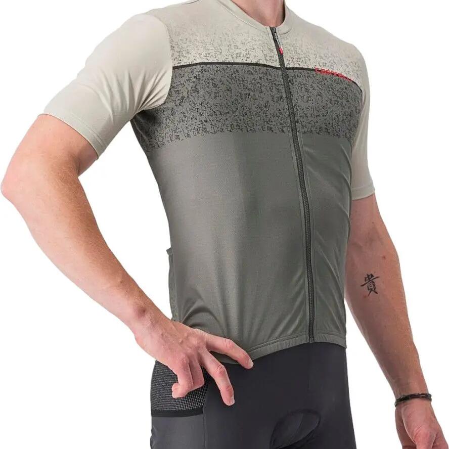 Castelli Unlimited Entrata Short Sleeve Jersey Light Grey