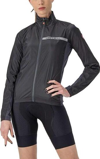 Giacca donna Castelli Squadra Stretch manica lunga Nero