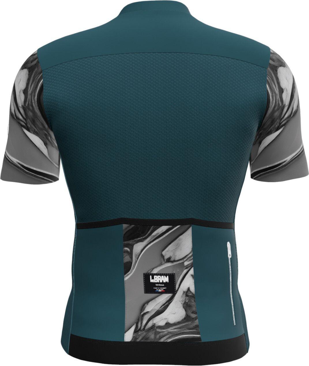 LeBram Ventoux Pétrole Short Sleeves Jersey Pelforth Blue 3/7
