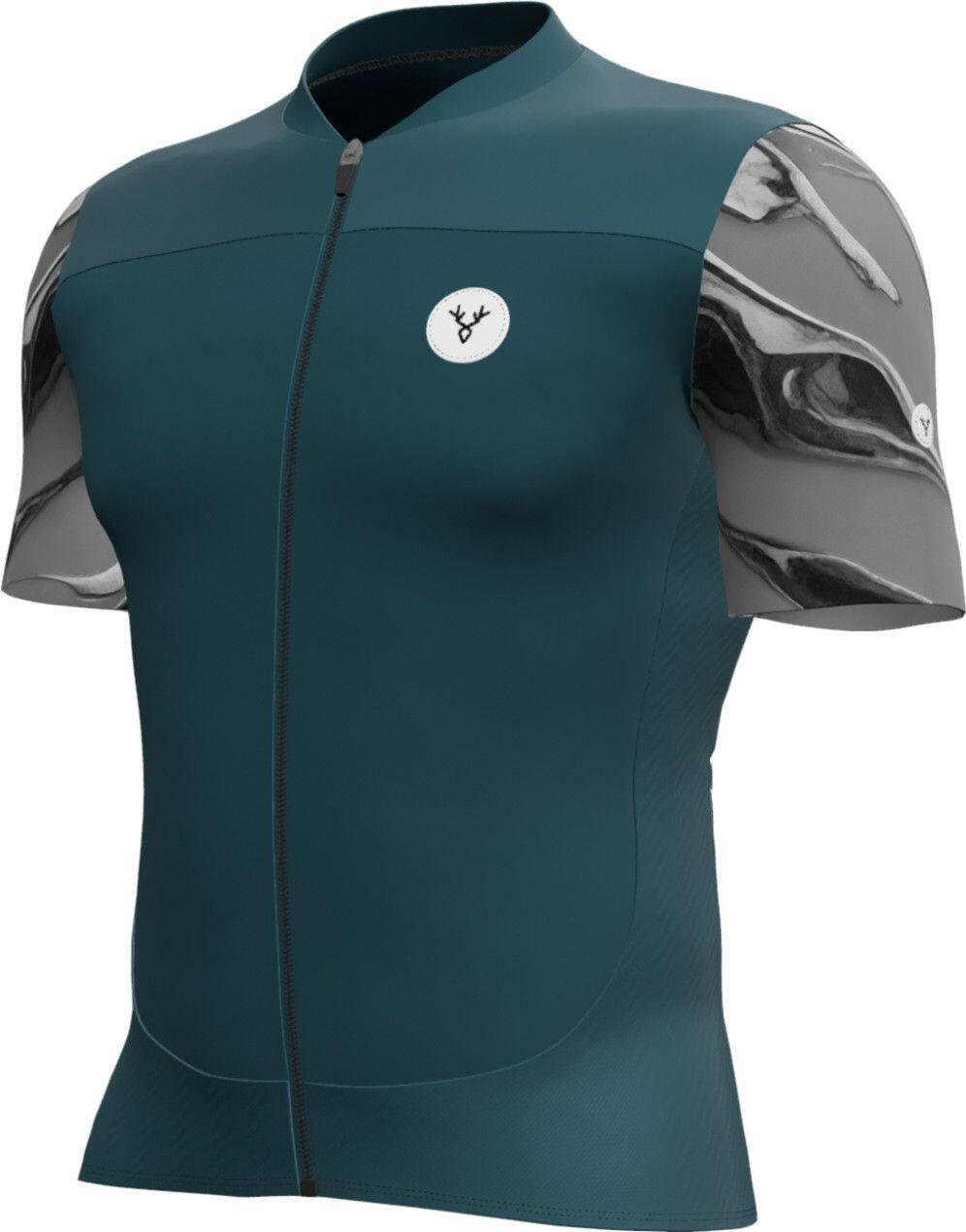 LeBram Ventoux Pétrole Short Sleeves Jersey Pelforth Blue 2/7