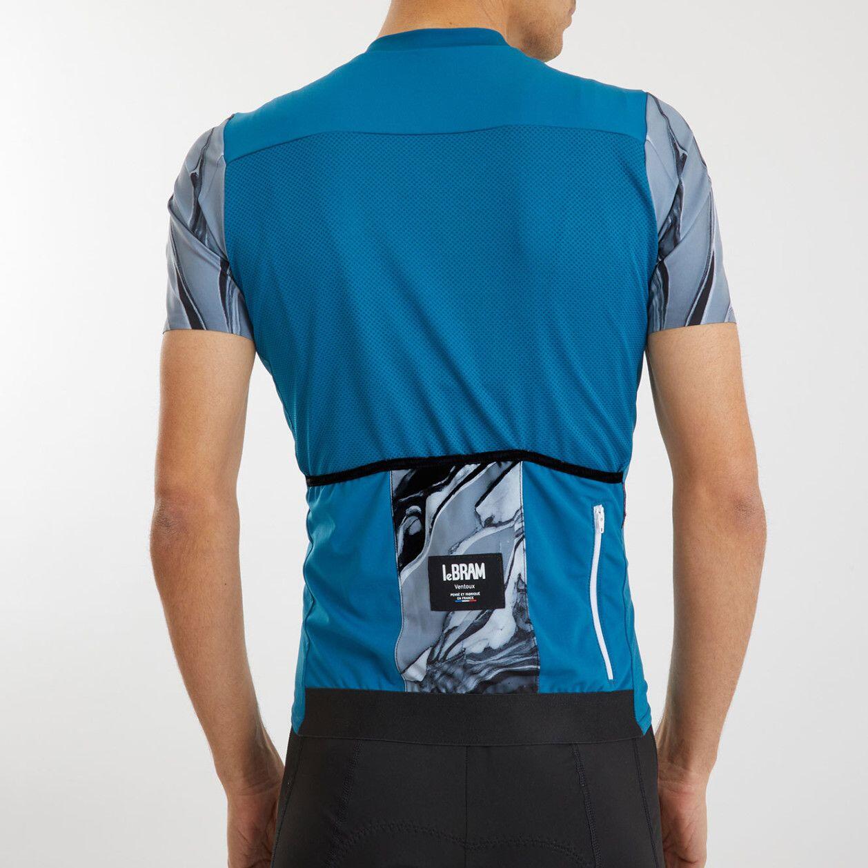 LeBram Ventoux Pétrole Short Sleeves Jersey Pelforth Blue 5/7