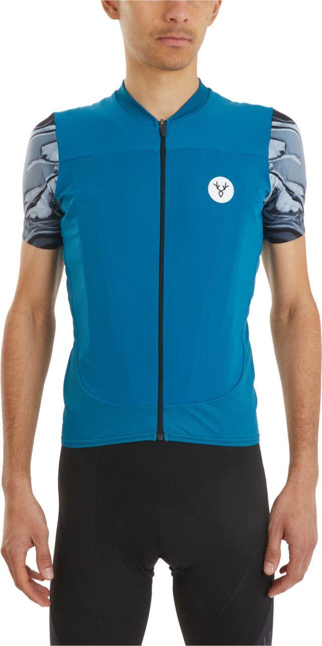 LeBram Ventoux Pétrole Short Sleeves Jersey Pelforth Blue 4/7