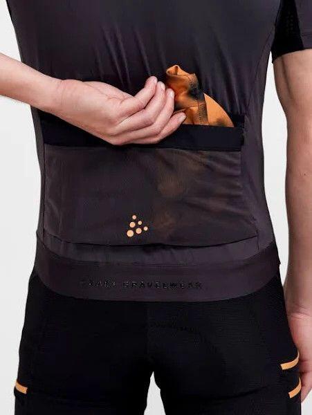 Maillot manches courtes Craft Pro Gravel Noir 3/7