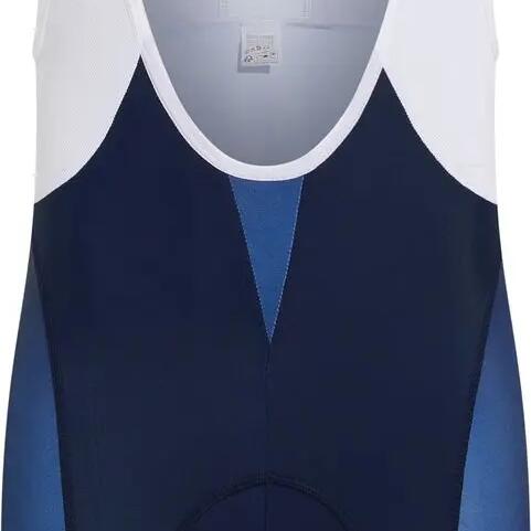 Odlo Performance Alpes Bib shorts - White/Blue