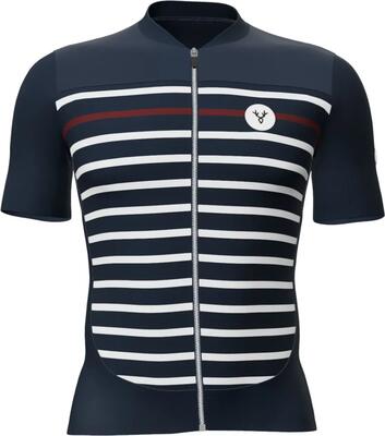 Lebram ventoux marinière limited edition short sleeves jersey blue white bordeau