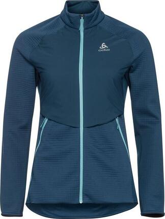 Polaire Thermique Zippé Odlo Sesvenna Hybrid S-Thermic Bleu Femme