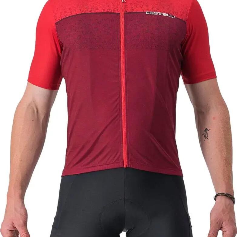 Castelli Unlimited Entrata Short Sleeve Jersey Red/Bordeaux