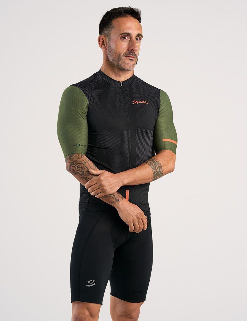 Maillot de manga corta Spiuk Searchers Negro/Verde 2/5