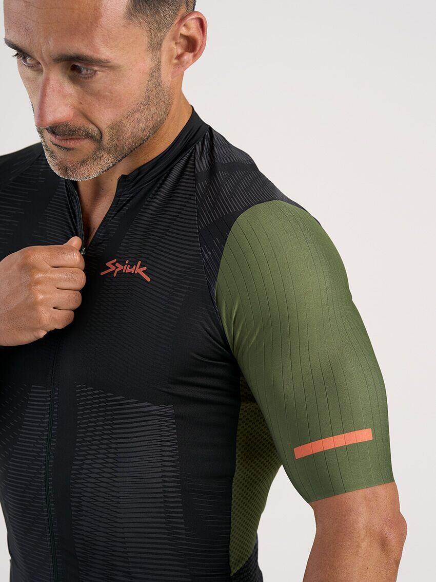 Maillot de manga corta Spiuk Searchers Negro/Verde 4/5