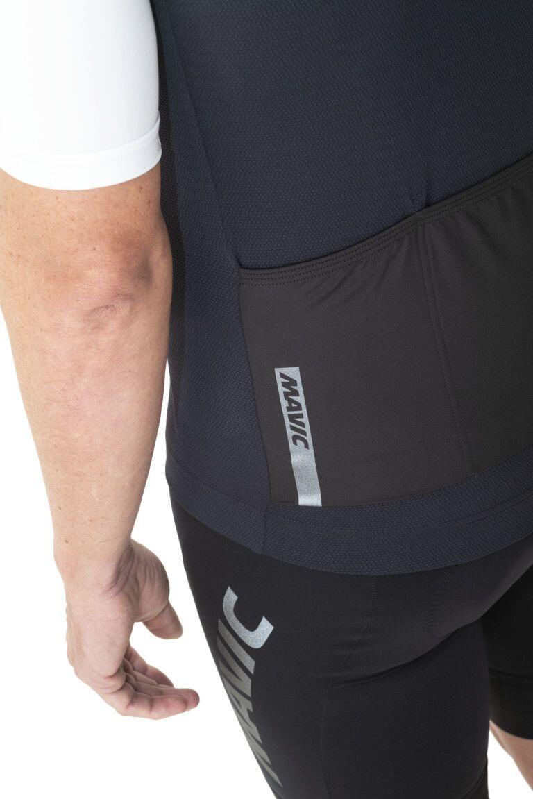 Mavic Essential Short Sleeve Jersey Zwart/Wit 6/7