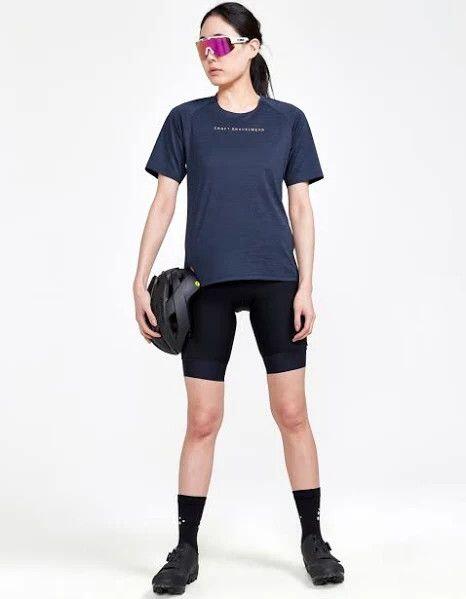 Cuissard corto donna Craft ADV Gravel - Nero con bretelle 5/5