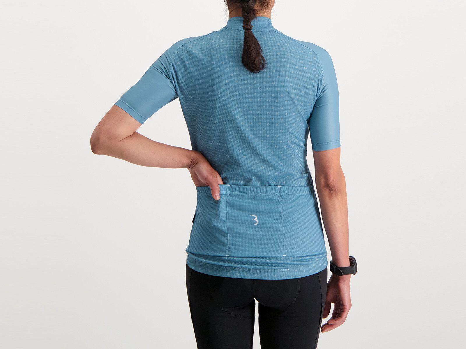 Kurzarmtrikot Damen BBB Donnafit Blau 4/4