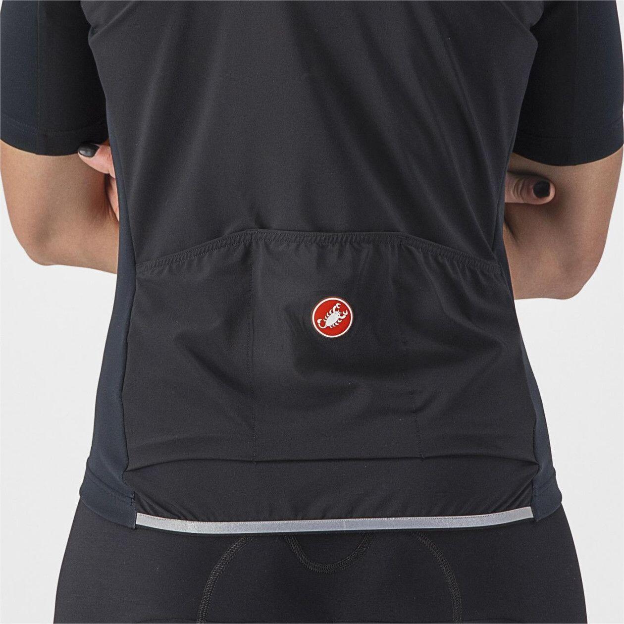 Castelli Perfetto Ros 2 Wind Women's Short Sleeve Jersey Black 3/7