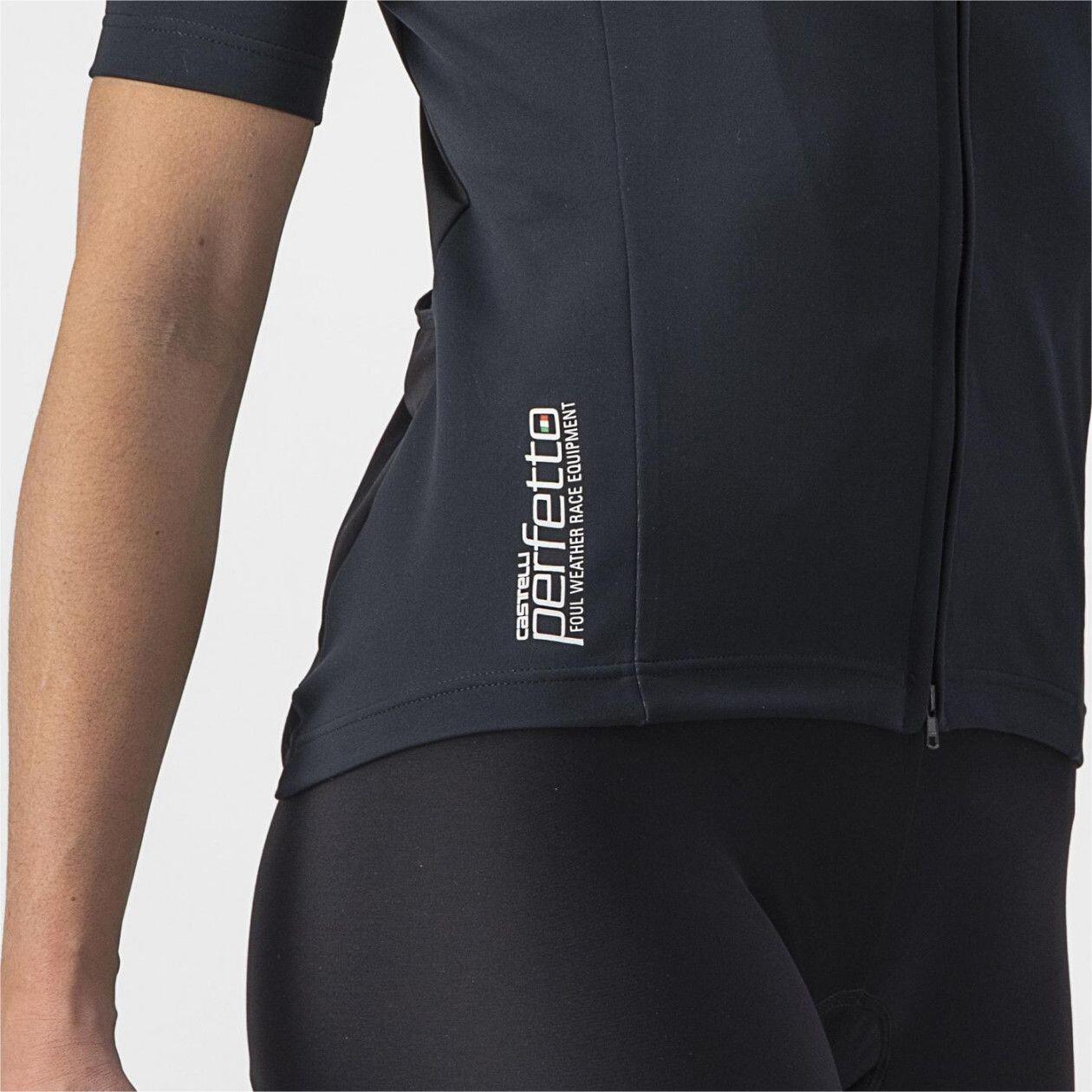 Castelli Perfetto Ros 2 Wind Women's Short Sleeve Jersey Black 6/7
