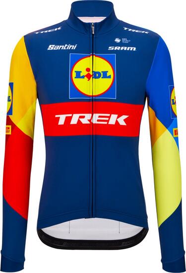Maglia a manica lunga Santini x Lidl Trek Blu