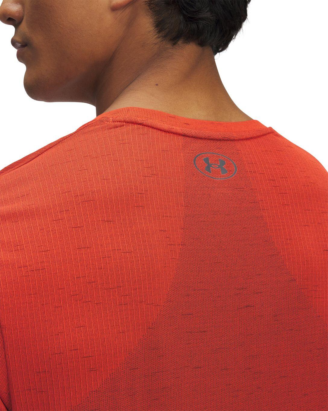T-Shirt Running Under Armour Vanish Seamless Orange Homme 3/3