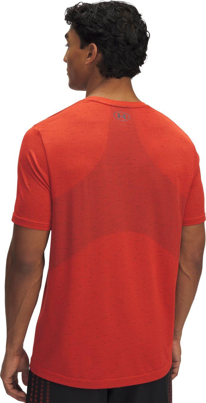 T-Shirt Running Under Armour Vanish Seamless Orange Homme 2/3