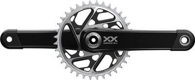 Sram xx sl t-type eagle dub crankstel, 34 tanden, 12-speed, zwart (zonder trapas